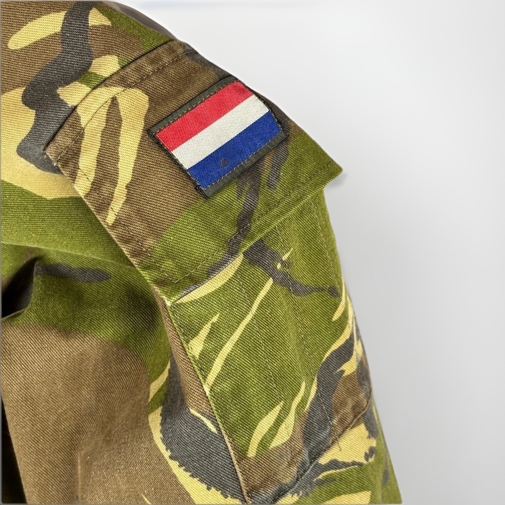 Marquardt + Schulz Military Jacket Mens XL Green Camo Dutch DPM Field Shirt 1992 - Picture 4 of 15